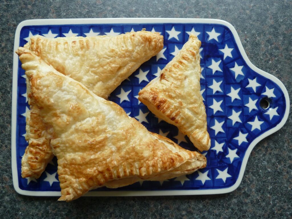 Left over puff pastry Rhubarb Turnovers Easy Recipe