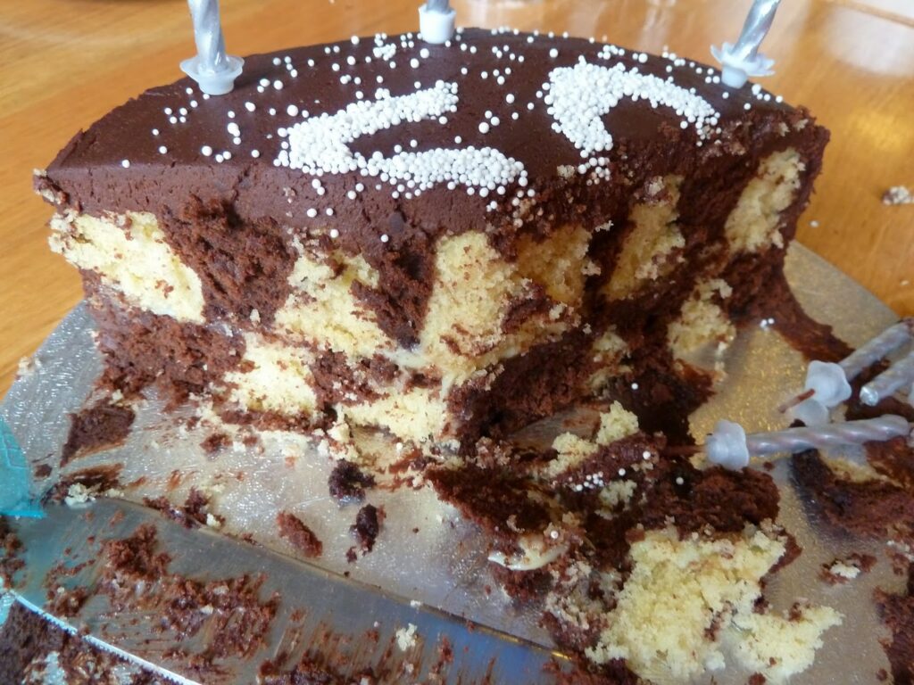 Home Bargains Showstopper GBBO cake Easy recipe checkerboard cake