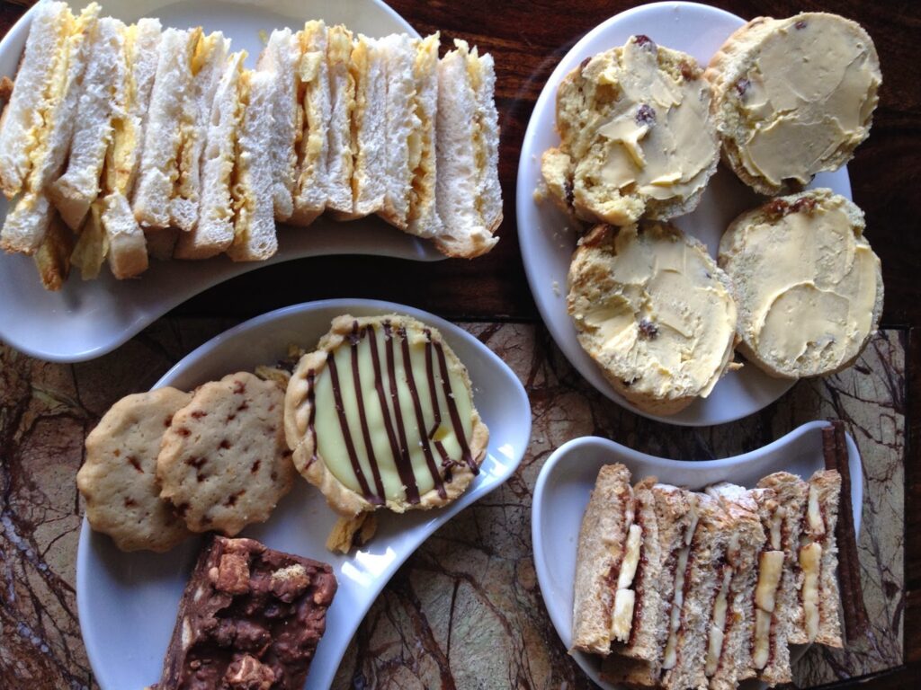 alternative afternoon tea crisp sandwiches