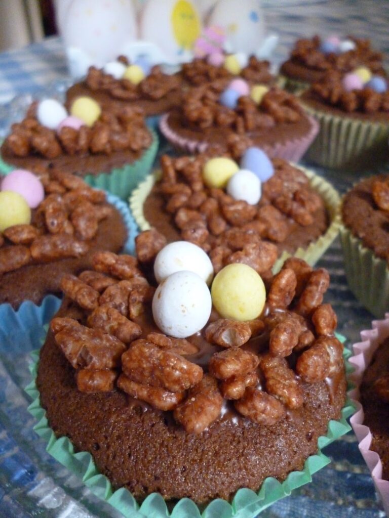 Easter Chocolate Nests Rice Krispies Cakes