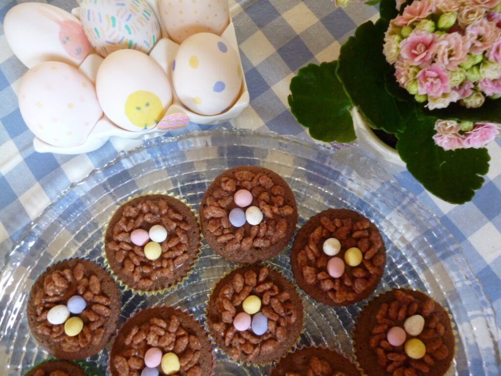 Easter Chocolate Nests Rice Krispies Cakes