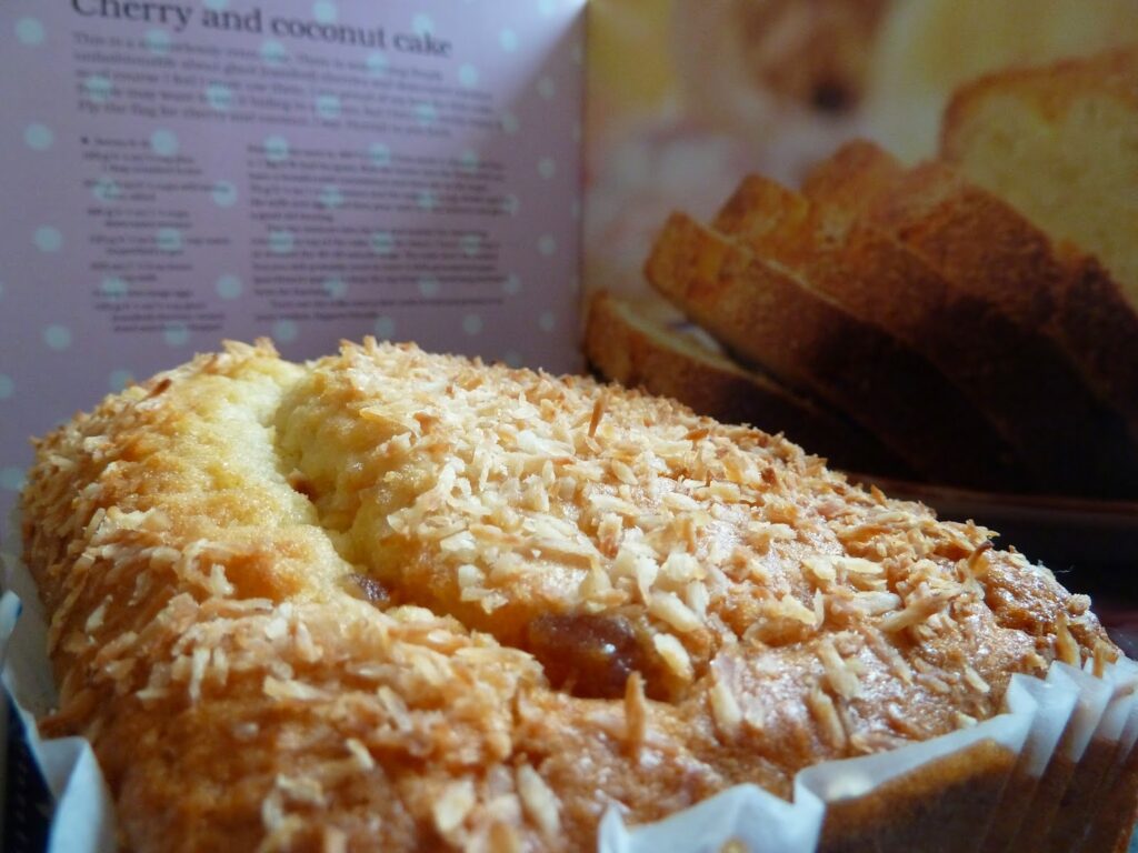 Recipe Coconut and Cherry Cake