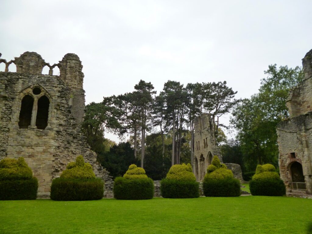 Topiary display at Wenlock Priory, Much Wenlock Topiary display Wenlock Priory Much Wenlock