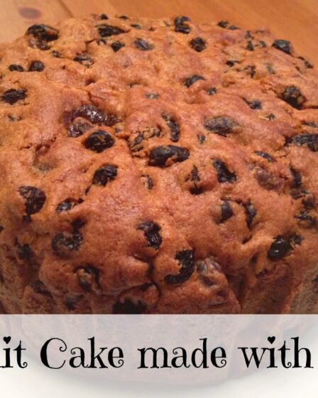fruit cake made with oil