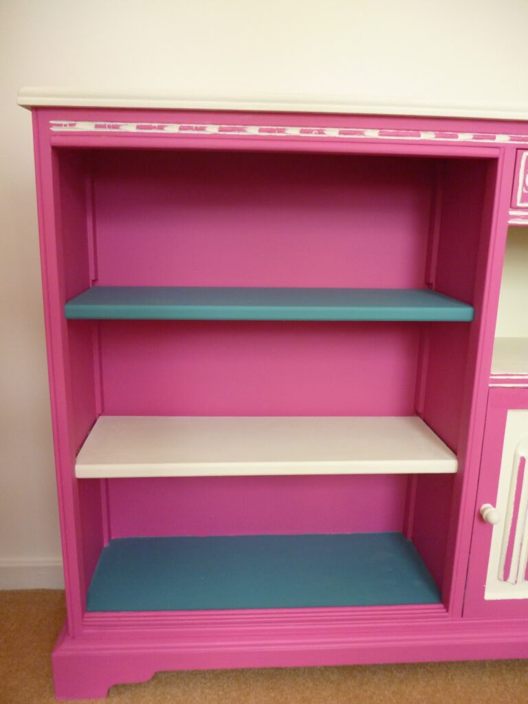 Upcycled dark wooden furniture project recycle furniture Pink 