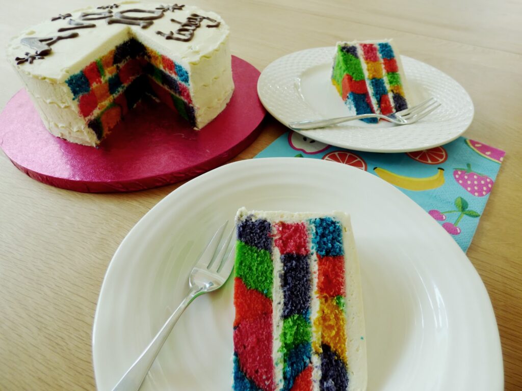 3 Layer Rainbow Cake Tye Tie Dye 3 Layer Rainbow Cake Tye Tie Dye
