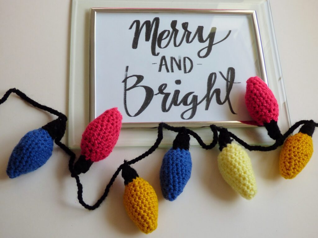 Crocheted Christmas Lights Pattern