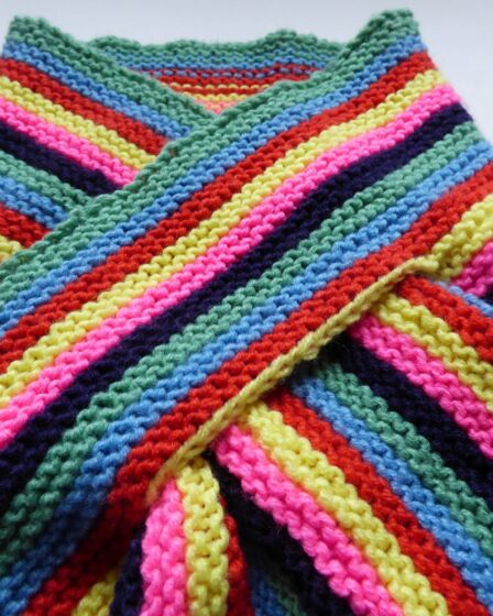 cath kidson scarf knitting kit