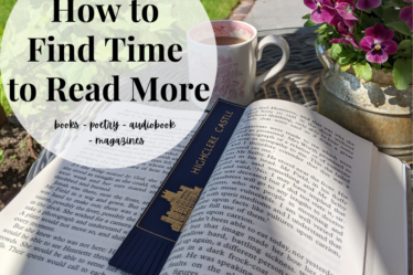 Blog Image Reading a book outside in garden with cup of tea