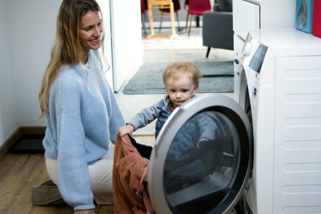 loading washing machine safety